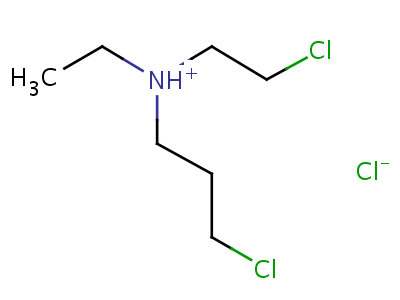 Ethyl(2-chloroethyl) (3-chloropropyl)amine hydrochlorideStructure,67195-48-6Structure Ethyl(2-chloroethyl) (3-chloropropyl)amine hydrochloride Structure,67195-48-6Structure