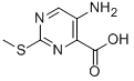5-Amino-2-(methylthio)pyrimidine-4-carboxylic acidStructure,100130-05-0Structure 5-Amino-2-(methylthio)pyrimidine-4-carboxylic acid Structure,100130-05-0Structure