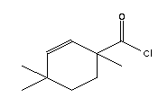 (6ci)-1,4,4-三甲基-2-環(huán)己烯-1-羰酰氯結構式_100131-18-8結構式