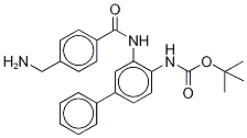 N-[3-[[4-(氨基甲基)苯甲?；鵠氨基][1,1-聯(lián)苯]-4-基]氨基甲酸叔丁酯結構式_1003316-12-8結構式
