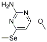 2-Pyrimidinamine, 4-methoxy-6-(methylseleno)-(9ci) Structure,100559-66-8Structure