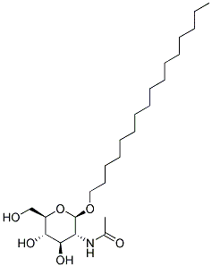 Hexadecyl 2-acetamido-2-deoxy-β-d-glucopyranoside Structure,115414-49-8Structure