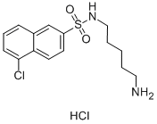 N-(5-氨基戊基)-5-氯-1-萘磺酰胺鹽酸鹽結(jié)構(gòu)式_118896-95-0結(jié)構(gòu)式