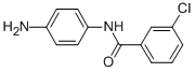N-(4-氨基苯基)-3-氯苯甲酰胺結(jié)構(gòu)式_123098-38-4結(jié)構(gòu)式