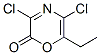 2H-1,4-oxazin-2-one, 3,5-dichloro-6-ethyl-Structure,125849-98-1Structure 2H-1,4-oxazin-2-one, 3,5-dichloro-6-ethyl- Structure,125849-98-1Structure