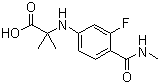 N-[3-fluoro-4-[(methylamino)carbonyl]phenyl]-2-methyl-alanine Structure,1289942-66-0Structure