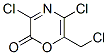 2H-1,4-oxazin-2-one, 3,5-dichloro-6-(chloromethyl)-Structure,131882-08-1Structure 2H-1,4-oxazin-2-one, 3,5-dichloro-6-(chloromethyl)- Structure,131882-08-1Structure