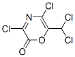 2H-1,4-oxazin-2-one, 3,5-dichloro-6-(dichloromethyl)-Structure,131882-09-2Structure 2H-1,4-oxazin-2-one, 3,5-dichloro-6-(dichloromethyl)- Structure,131882-09-2Structure