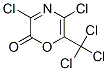 2H-1,4-oxazin-2-one, 3,5-dichloro-6-(trichloromethyl)-Structure,131882-10-5Structure 2H-1,4-oxazin-2-one, 3,5-dichloro-6-(trichloromethyl)- Structure,131882-10-5Structure