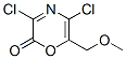 2H-1,4-oxazin-2-one, 3,5-dichloro-6-(methoxymethyl)-Structure,131916-16-0Structure 2H-1,4-oxazin-2-one, 3,5-dichloro-6-(methoxymethyl)- Structure,131916-16-0Structure
