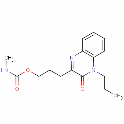 3-(3-Oxo-4-propyl-3,4-dihydroquinoxalin-2-yl)propyl methylcarbamate Structure,135779-82-7Structure