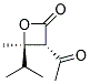 2-Oxetanone, 3-acetyl-4-methyl-4-(1-methylethyl)-, trans-(9ci) Structure,136814-05-6Structure