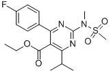4-(4-氟苯基)-6-異丙基-2-(N-甲基-N-甲磺酰胺基)-5-甲酸乙酯-1-嘧啶結(jié)構(gòu)式_147118-30-7結(jié)構(gòu)式