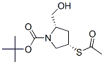 (2S,4S)-4-(乙?；虼?-2-(羥基甲基)-1-吡咯烷羧酸-1,1-二甲基乙酯結(jié)構(gòu)式_148017-42-9結(jié)構(gòu)式