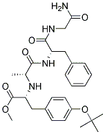 (r)-(9ci)-n-[1-[[4-(1,1-二甲基乙氧基)苯基]甲基]-2-甲氧基-2-氧代乙基]-d-丙氨酰基-l-苯基丙氨?；?甘氨酰胺結(jié)構(gòu)式_163659-48-1結(jié)構(gòu)式