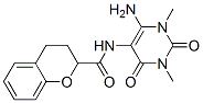 2H-1-benzopyran-2-carboxamide, n-(6-amino-1,2,3,4-tetrahydro-1,3-dimethyl-2,4-dioxo-5-pyrimidinyl)-3,4-dihydro-Structure,166115-85-1Structure 2H-1-benzopyran-2-carboxamide, n-(6-amino-1,2,3,4-tetrahydro-1,3-dimethyl-2,4-dioxo-5-pyrimidinyl)-3,4-dihydro- Structure,166115-85-1Structure