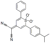 2-[2-[4-(1-甲基乙基)苯基]-1,1-二氧環(huán)-6-苯基-4H-噻喃-4-乙二烯]-丙二腈結(jié)構(gòu)式_174493-15-3結(jié)構(gòu)式