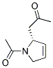 1H-pyrrole, 1-acetyl-2,5-dihydro-2-(2-oxopropyl)-, (r)-(9ci) Structure,178206-95-6Structure