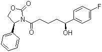 (4S)-3-[(5s)-5-(4-氟苯基)-5-羥基戊酰基]-4-苯基-1,3-噁唑啉-2-酮結構式_189028-95-3結構式