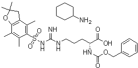 Z-d-arg(pbf)-oh cha Structure,200191-00-0Structure
