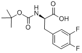 BOC-D-3,4-Difluorophe Structure,205445-51-8Structure