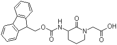 [3-(9H-fluoren-9-ylmethoxycarbonylamino)-2-oxo-piperidin-1-yl]-acetic acid Structure,209163-25-7Structure