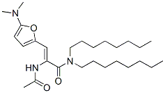 2-(乙?；被?-3-[5-(二甲基氨基)-2-呋喃]-N,N-二辛基-2-丙酰胺結(jié)構(gòu)式_209596-72-5結(jié)構(gòu)式