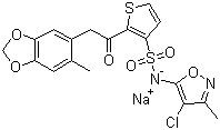 Sitaxentan sodium Structure,210421-74-2Structure