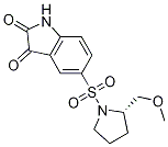 (2s)-1-[(2,3-二氫-2,3-二氧代-1H-吲哚-5-基)磺?；鵠-2-(甲氧基甲基)-吡咯烷結(jié)構(gòu)式_220509-74-0結(jié)構(gòu)式