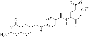 5-甲基四氫葉酸鈣結(jié)構(gòu)式_26560-38-3結(jié)構(gòu)式