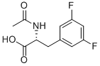 N-乙?；?3,5-二氟-D-苯丙氨酸結(jié)構(gòu)式_266360-58-1結(jié)構(gòu)式