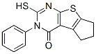 3-苯基-2-磺?；?3,5,6,7-四氫-4h-環(huán)戊基[4,5]噻吩并[2,3-d]嘧啶-4-酮結(jié)構(gòu)式_300557-77-1結(jié)構(gòu)式