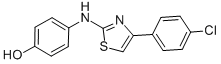 4-[[4-(4-CHlorophenyl)-2-thiazolyl]amino]phenol Structure,312636-16-1Structure
