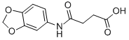 N-苯并[1,3]二氧代l-5-基-琥珀酰胺酸結構式_313393-56-5結構式
