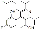 4-(4-氟-2-羥基苯基)-α-甲基-2,6-雙(1-甲基乙基)-5-戊基-3-吡啶甲醇結構式_334992-00-6結構式