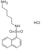 N-(5-氨基戊基)-1-萘磺酰胺鹽酸鹽結(jié)構(gòu)式_35517-11-4結(jié)構(gòu)式