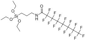 N-(3-三乙氧基甲硅烷基丙基)全氟辛酰胺結(jié)構式_37043-12-2結(jié)構式