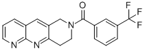 (9CI)-6,7,8,9-四氫-7-[3-(三氟甲基)苯甲酰基]-吡啶并[2,3-b][1,6]萘啶結(jié)構(gòu)式_389117-39-9結(jié)構(gòu)式