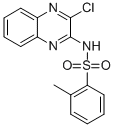 N-(3-氯-2-喹噁啉)-2-甲基苯磺酰胺結(jié)構(gòu)式_4029-40-7結(jié)構(gòu)式