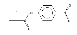 N-(p-硝基苯基)-2,2,2-三氟乙酰胺結(jié)構(gòu)式_404-27-3結(jié)構(gòu)式
