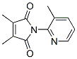 1H-pyrrole-2,5-dione, 3,4-dimethyl-1-(3-methyl-2-pyridinyl)-(9ci)Structure,404347-77-9Structure 1H-pyrrole-2,5-dione, 3,4-dimethyl-1-(3-methyl-2-pyridinyl)-(9ci) Structure,404347-77-9Structure