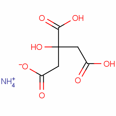 1,2,3-Propanetricarboxylicacid, 2-hydroxy-, ammonium salt (1:1)Structure,4450-94-6Structure 1,2,3-Propanetricarboxylicacid, 2-hydroxy-, ammonium salt (1:1) Structure,4450-94-6Structure