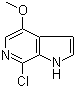 7-氯-4-甲氧基-1H-吡咯并[2,3-c]吡啶結構式_446284-32-8結構式