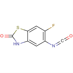 2(3H)-benzothiazolone,6-fluoro-5-isocyanato-(9ci)Structure,488133-65-9Structure 2(3H)-benzothiazolone,6-fluoro-5-isocyanato-(9ci) Structure,488133-65-9Structure