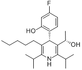 (aS,4S)-4-(4-氟-2-羥基苯基)-α-甲基-2,6-雙(1-甲基乙基)-5-戊基-3-吡啶甲醇結構式_503610-15-9結構式