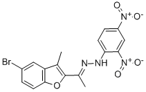 1-(5-溴-3-甲基-2-苯并呋喃)-2-(2,4-二硝基苯基)腙-乙酮結(jié)構(gòu)式_50638-10-3結(jié)構(gòu)式