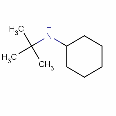 N-叔丁基環(huán)己基胺結(jié)構(gòu)式_51609-06-4結(jié)構(gòu)式