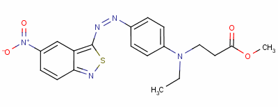 Methyl n-ethyl-n-[4-[(5-nitro-2,1-benzisothiazol-3-yl)azo]phenyl]-beta-alaninate Structure,52239-04-0Structure