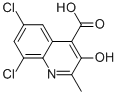4-Quinolinecarboxylic acid, 6,8-dichloro-3-hydroxy-2-methyl-Structure,55572-45-7Structure 4-Quinolinecarboxylic acid, 6,8-dichloro-3-hydroxy-2-methyl- Structure,55572-45-7Structure