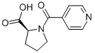 N-(吡啶-4-羰基)-l-脯氨酸結(jié)構(gòu)式_59834-40-1結(jié)構(gòu)式